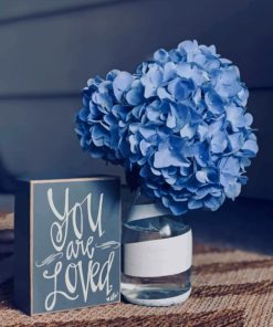 Happily Hydrangea Blue Paint By Numbers