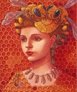 Woman Bee-Inspired Paint By Numbers