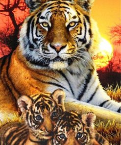 Bengal Tiger Big Cat Paint By Numbers