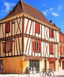 Bergerac France Buildings Paint By Numbers