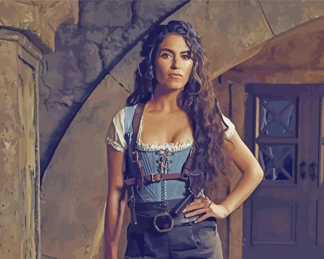 Finalized artwork from paint by numbers