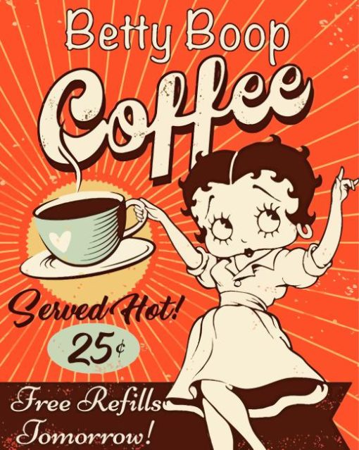 Betty-Boop-coffee-paint-by-number