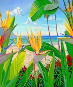 Blooming Bird Of Paradise Paint By Numbers