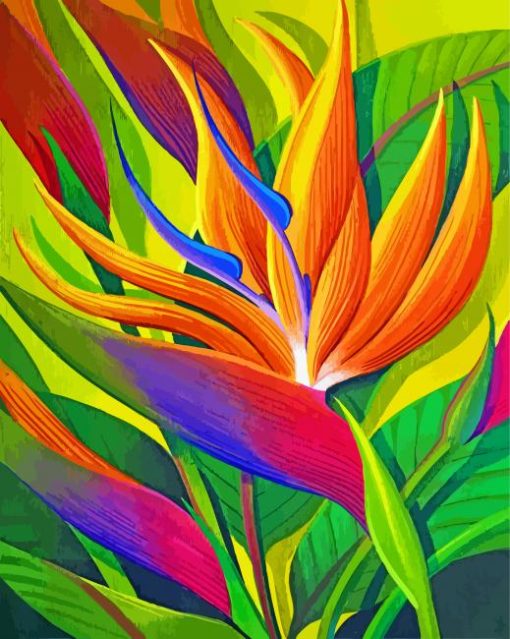 Bird-Of-Paradise-flower-paint-by-number