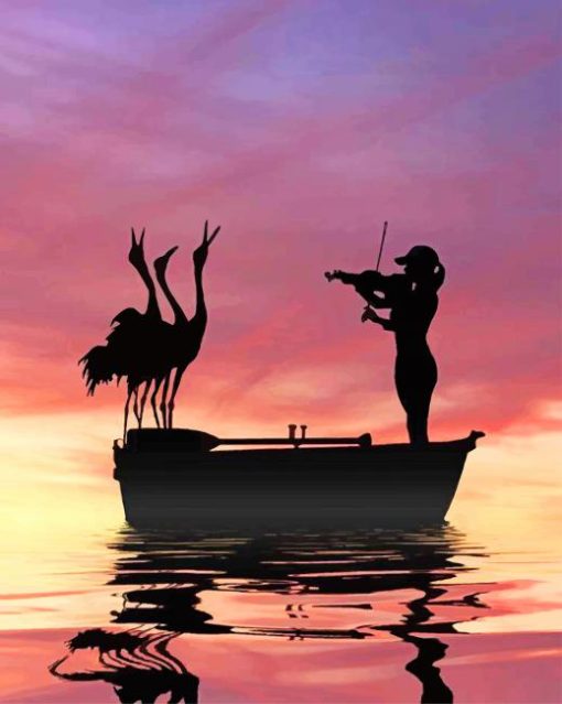 Bird-and-Violinist-silhouette-paint-by-numbers