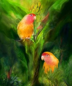 Orchid Birds Paint By Numbers