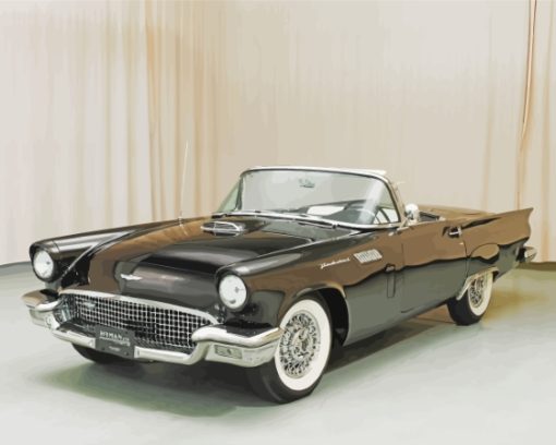 Black-57-thunderbird-paint-by-numbers