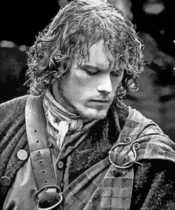 Jamie Fraser Black And White Paint By Numbers