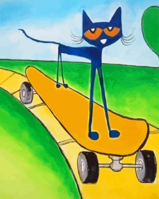 Black-Cat-skating-paint-by-numbers