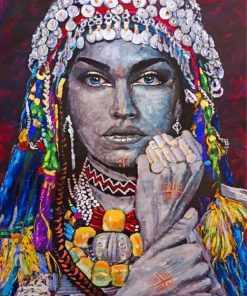 Moroccan Amazigh Woman Paint By Numbers