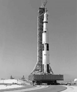 Saturn V Launch Paint By Numbers