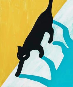 Black Cat Painting Kit Paint By Numbers