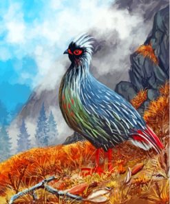 Blood Pheasant Bird Art Paint By Numbers