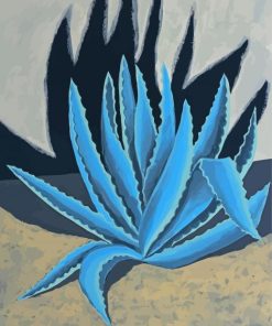 Blue Agave Plant Paint By Numbers