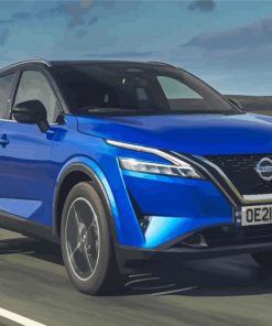 Nissan Qashqai Blue SUV Paint By Numbers