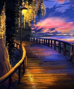 Boardwalk Nature Landscape Paint By Numbers