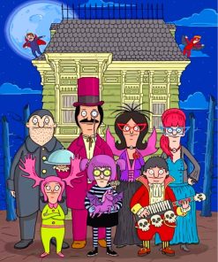 Bobs Burgers Halloween Cartoon Paint By Numbers