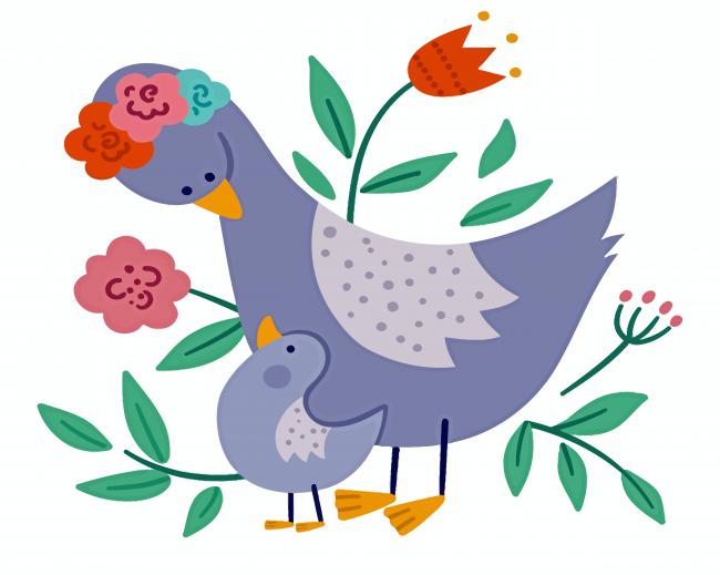 Finalizing Boho Bird Themed Painting