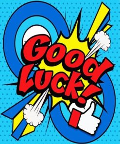Good Luck Bomb Pop Art Paint By Numbers