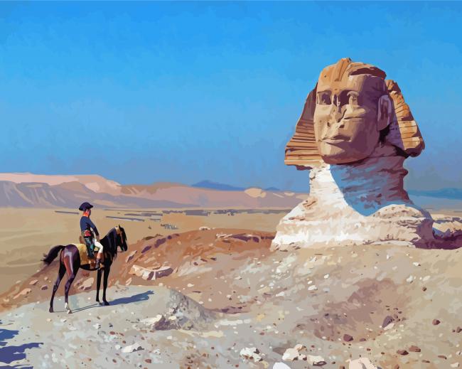 finalizing Bonaparte Before The Sphinx Painting