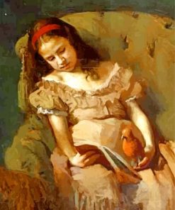 Woman Inspired by Ivan Kramskoi Paint By Numbers