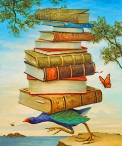 Bird-Themed Books Paint By Numbers
