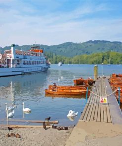 Windermere Lake Scenic Paint By Numbers
