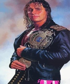 Bret Hart WWE Legend Paint By Numbers