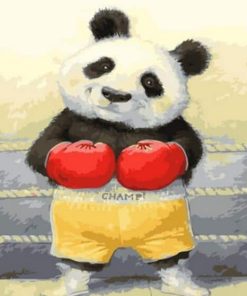 Boxing Panda Paint By Numbers