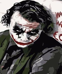 Joker Character Portrait Paint By Numbers