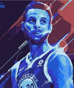 Stephen Curry Basketball Paint By Numbers