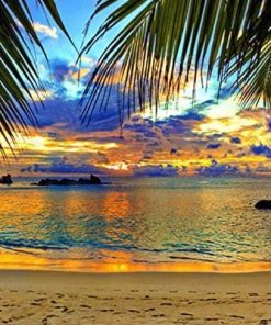 St Thomas Beach Landscape Paint By Numbers