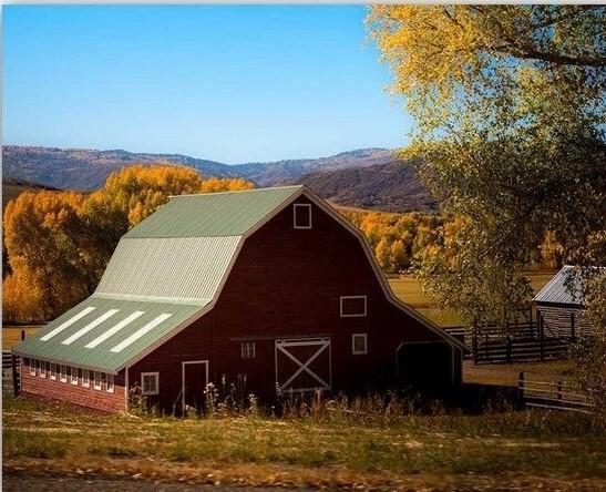 Finalizing Red Barn Countryside Scene Artwork