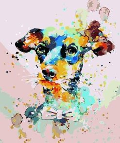 Colorful Dog Pets Paint By Numbers