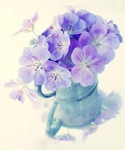 Light Purple Blooms Paint By Numbers
