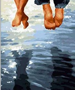 River Romance Feet Couple Paint By Numbers