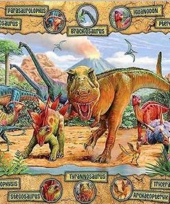 Dinosaur Adventure Paint By Numbers