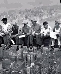 Lunch Atop a Skyscraper People Paint By Numbers