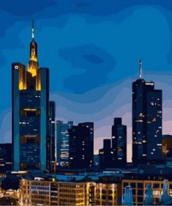 Frankfurt Skyline Germany Paint By Numbers