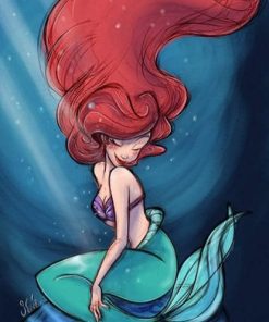 Sea Maiden Animation Paint By Numbers