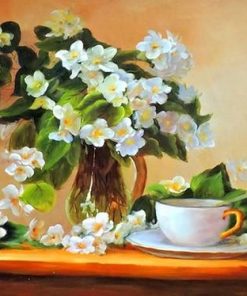 Jasmine Flowers in Vases Paint By Numbers