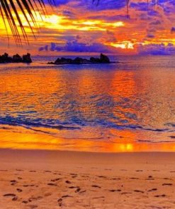 Sunset Beachscape Paint By Numbers