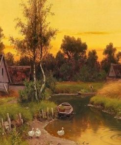 Autumn River Landscape Paint By Numbers