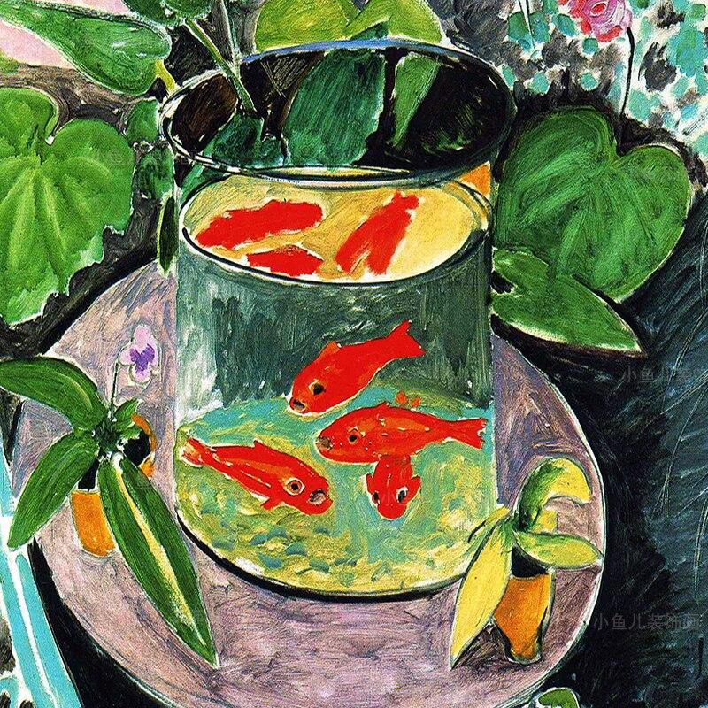 Completed Goldfish Vintage Aesthetic Paint By Numbers
