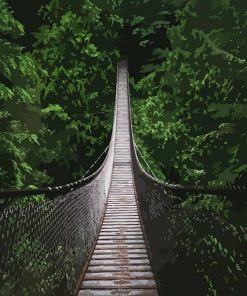 Amazon Jungle Bridge Paint By Numbers