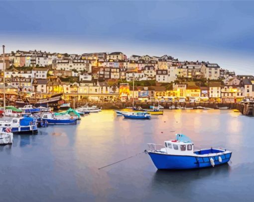 Brixham-harbour-paint-by-number