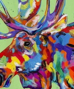 Bull Moose Wildlife Paint By Numbers