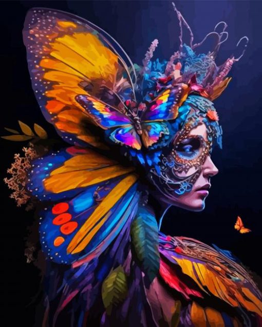 Butterfly-goddess-paint-by-number