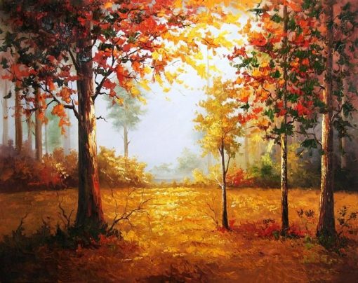 CHENISTORY-Forest-Autumn-Landscape-DIY-Painting-By-Numbers-Picture-On-Wall-Hand-Painted-Oil-Painting-On-1