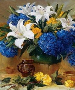 Peony Flower Vase Paint By Numbers